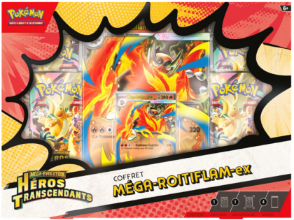 Pokemon Héros Transcendants Méga Roitiflam ex Box